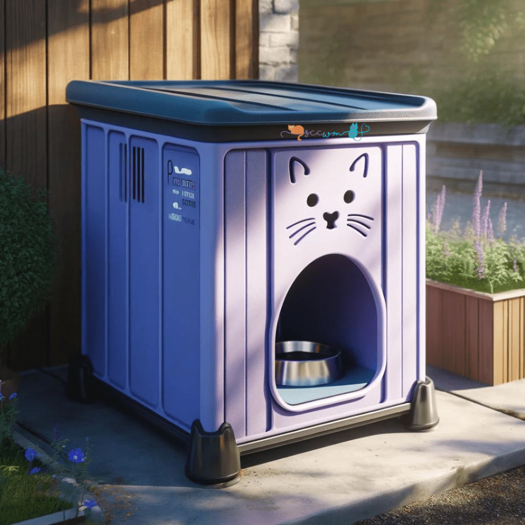 food and water stations for stray and feral cats